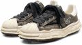 Maison MIHARA YASUHIRO Blakey bleached-canvas sneakers Zwart - Zwart