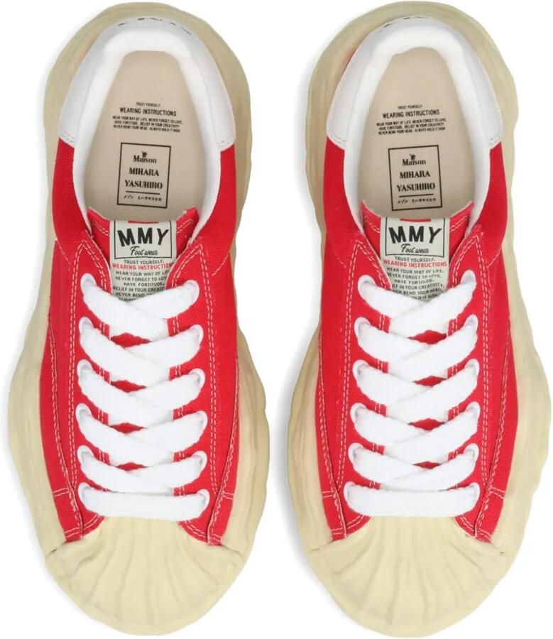 Maison MIHARA YASUHIRO Blakey canvas sneakers Rood - Foto 2