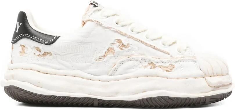 Maison MIHARA YASUHIRO Blakey gerafelde sneakers Wit