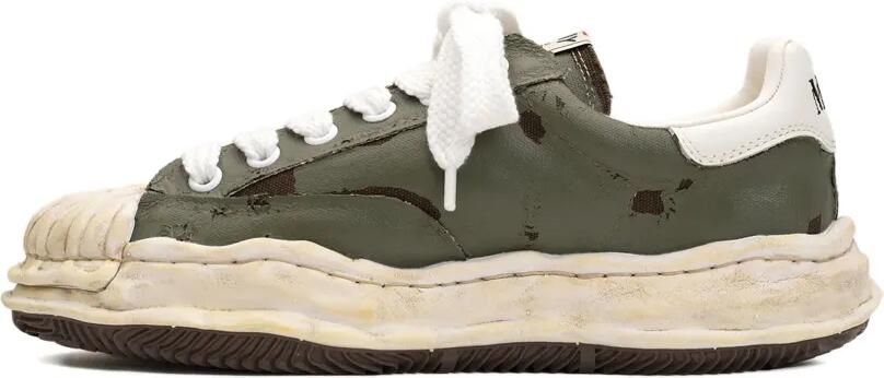 Maison MIHARA YASUHIRO Blakey low-top sneakers met gescheurde film Groen - Foto 5