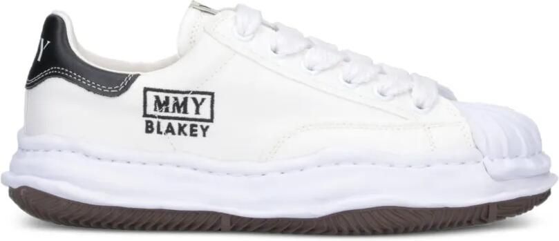 Maison MIHARA YASUHIRO "Blakey" OG canvas low-top sneakers Wit