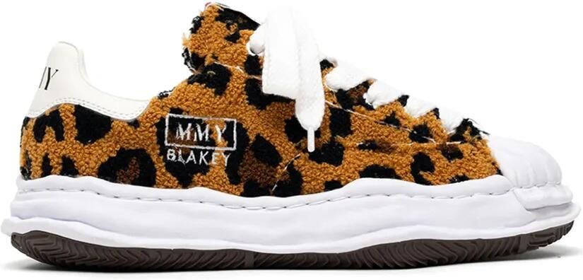 Maison MIHARA YASUHIRO "Blakey" OG sole animal chenille low-top sneakers Bruin