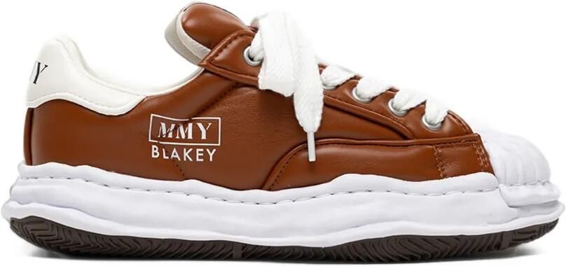 Maison MIHARA YASUHIRO Blakey OG Sole gewatteerde PU low-top sneakers Bruin