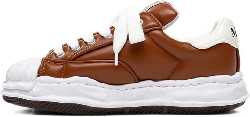 Maison MIHARA YASUHIRO Blakey OG Sole gewatteerde PU low-top sneakers Bruin - Foto 3