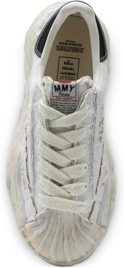 Maison MIHARA YASUHIRO Blakey OG Sole Ripped sneakers Wit - Foto 5