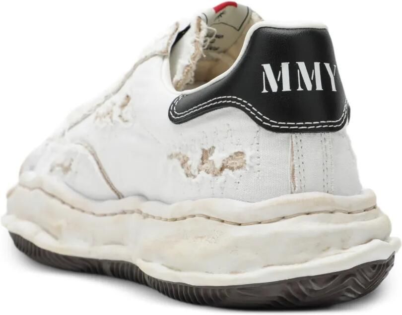 Maison MIHARA YASUHIRO Blakey OG Sole Ripped sneakers Wit - Foto 3