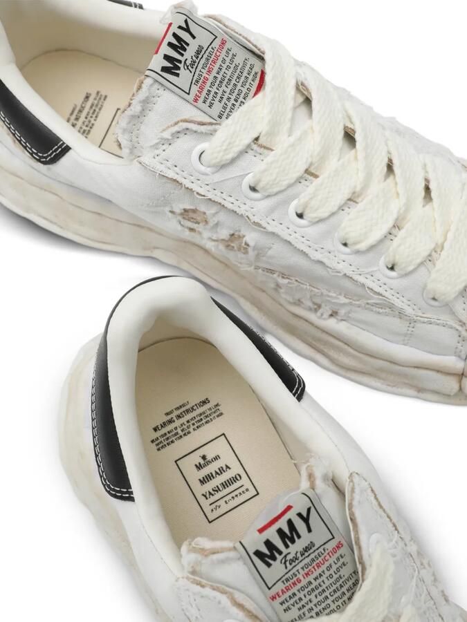 Maison MIHARA YASUHIRO Blakey OG Sole Ripped sneakers Wit - Foto 2
