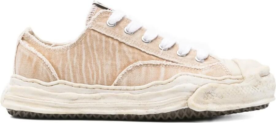 Maison MIHARA YASUHIRO Canvas low-top sneakers Beige