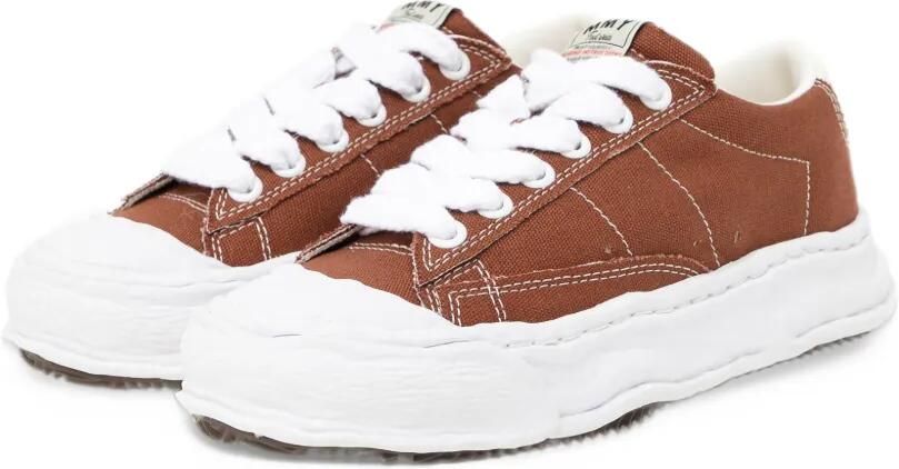 Maison MIHARA YASUHIRO canvas panelled sneakers Bruin - Foto 4