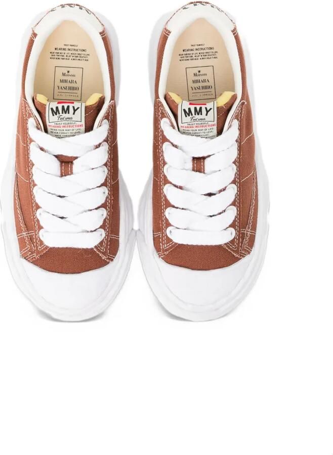 Maison MIHARA YASUHIRO canvas panelled sneakers Bruin - Foto 3
