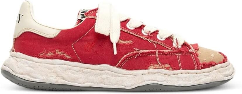 Maison MIHARA YASUHIRO Charles geverfde sneakers Rood