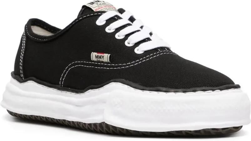 Maison MIHARA YASUHIRO Chunky sneakers met gerafeld effect Zwart - Foto 4