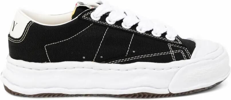 Maison MIHARA YASUHIRO contrast-stitching chunky sneakers Zwart