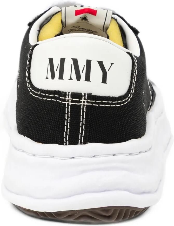 Maison MIHARA YASUHIRO contrast-stitching chunky sneakers Zwart - Foto 3