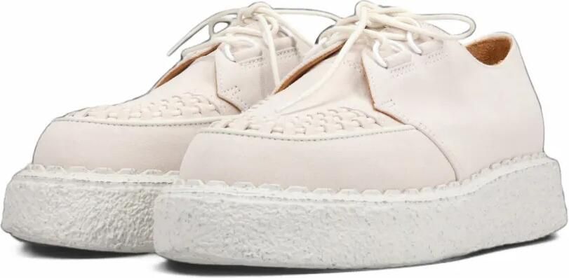 Maison MIHARA YASUHIRO "David"canvas inter lace shoes Beige - Foto 4