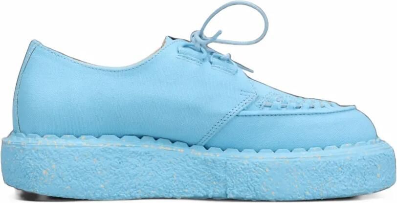 Maison MIHARA YASUHIRO "David"canvas inter lace shoes Blauw