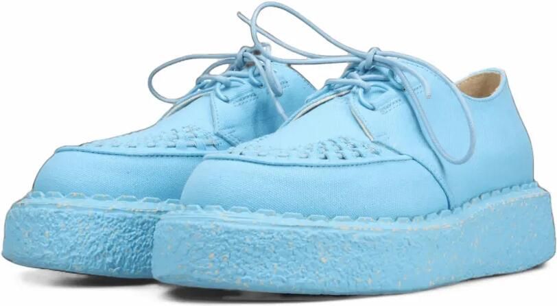 Maison MIHARA YASUHIRO "David"canvas inter lace shoes Blauw - Foto 4