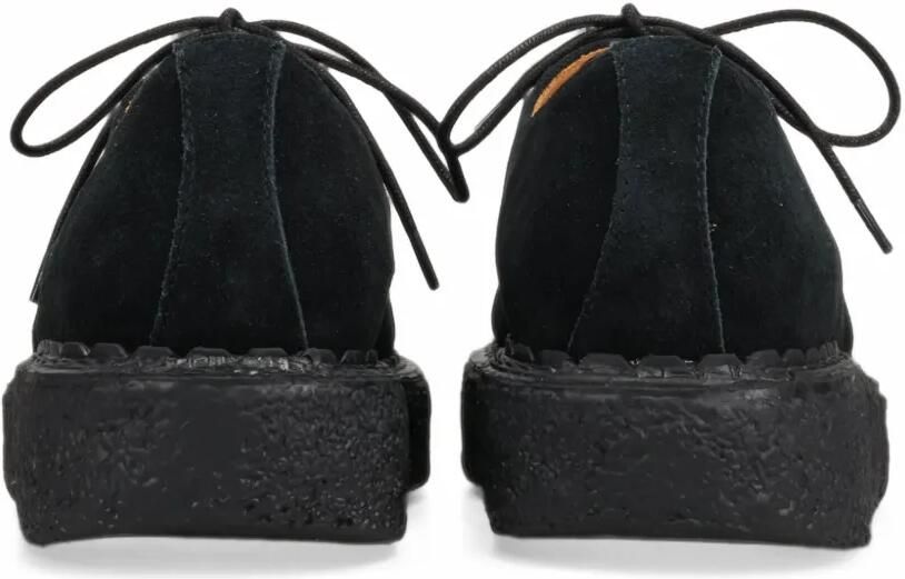 Maison MIHARA YASUHIRO "David"suede inter lace shoes Zwart - Foto 3