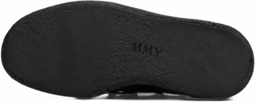 Maison MIHARA YASUHIRO "David"suede inter lace shoes Zwart - Foto 5