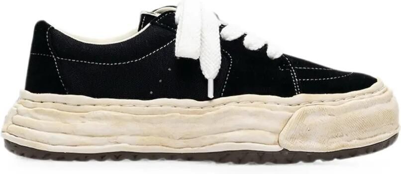Maison MIHARA YASUHIRO Eric OG low-top sneakers met geverfd materiaal Zwart