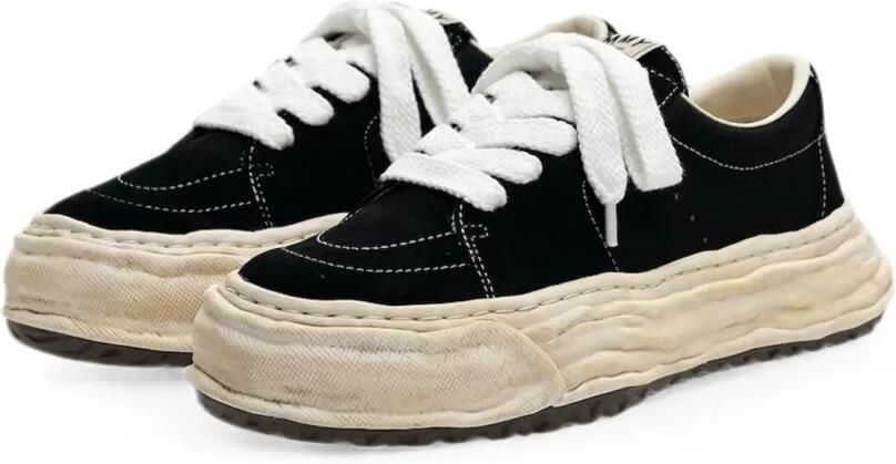 Maison MIHARA YASUHIRO Eric OG low-top sneakers met geverfd materiaal Zwart - Foto 2