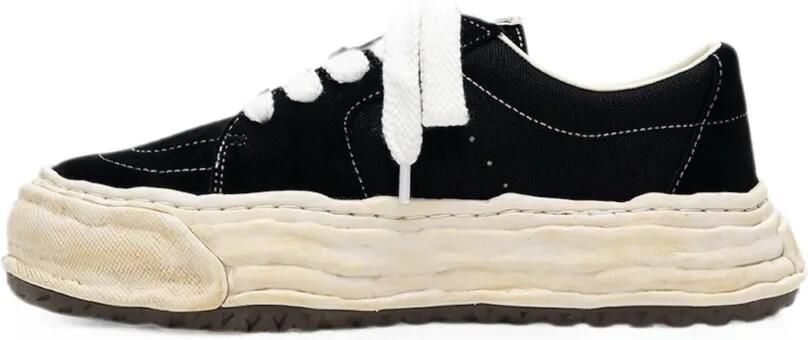 Maison MIHARA YASUHIRO Eric OG low-top sneakers met geverfd materiaal Zwart - Foto 4