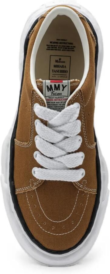 Maison MIHARA YASUHIRO Eric OG sneakers met chunky zool en contrasterend stiksel Bruin - Foto 5
