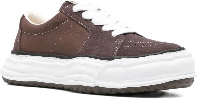 Maison MIHARA YASUHIRO "ERIC" OG Sole Mix Material low-top sneakers Bruin