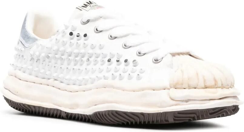Maison MIHARA YASUHIRO Exclusive Edition Blakey OG sole studded canvas low-top sneakers Wit - Foto 3