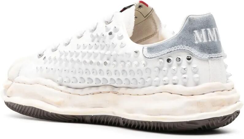 Maison MIHARA YASUHIRO Exclusive Edition Blakey OG sole studded canvas low-top sneakers Wit - Foto 2