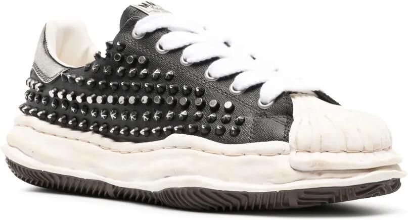 Maison MIHARA YASUHIRO Exclusive Edition Blakey OG sole studded canvas low-top sneakers Zwart - Foto 3