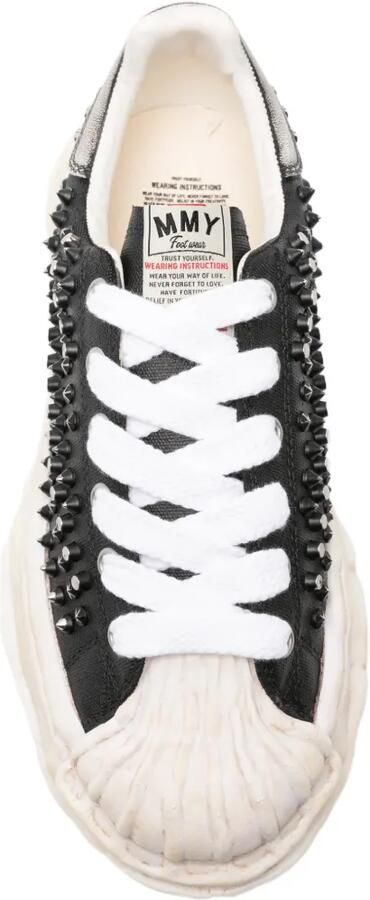 Maison MIHARA YASUHIRO Exclusive Edition Blakey OG sole studded canvas low-top sneakers Zwart - Foto 4