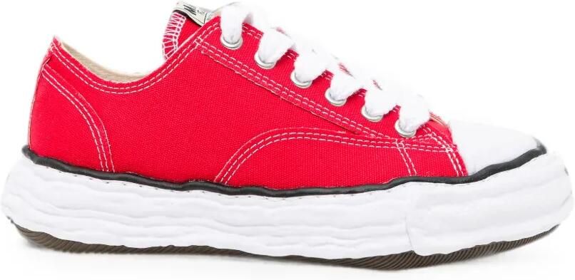 Maison MIHARA YASUHIRO Gerafelde sneakers Rood