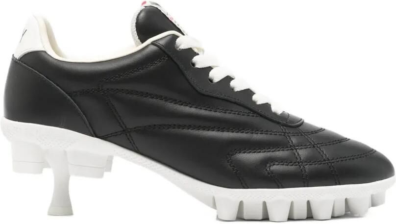 Maison MIHARA YASUHIRO Gewatteerde sneakers met kitten hak Zwart