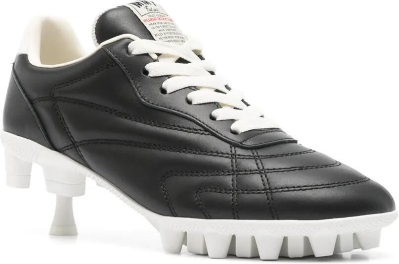 Maison MIHARA YASUHIRO Gewatteerde sneakers met kitten hak Zwart - Foto 3