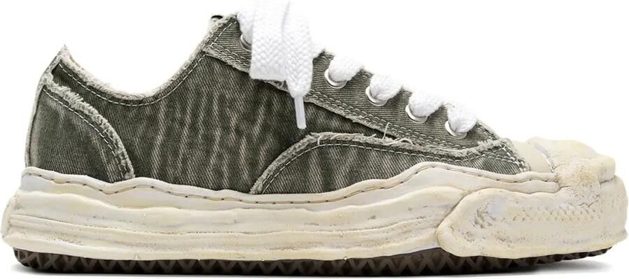 Maison MIHARA YASUHIRO Hank denim low-top sneakers Grijs