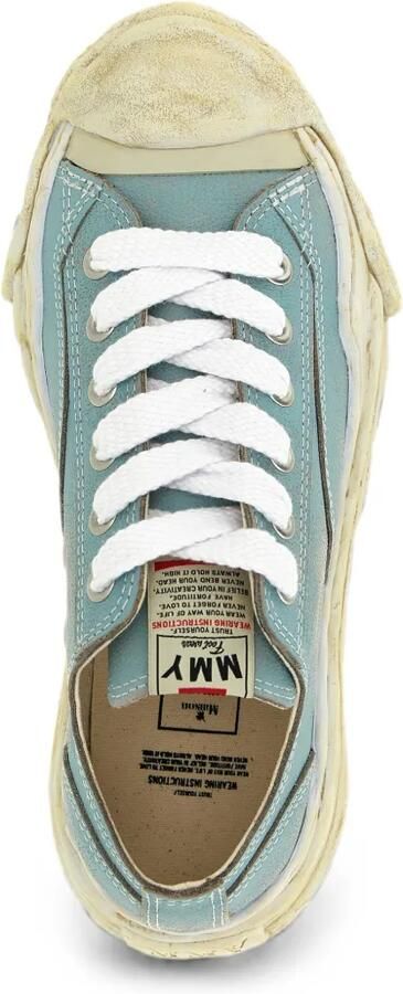 Maison MIHARA YASUHIRO Hank OG Sole leren low-top sneakers Blauw - Foto 4