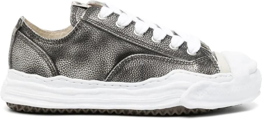 Maison MIHARA YASUHIRO Hank leren sneakers Zwart
