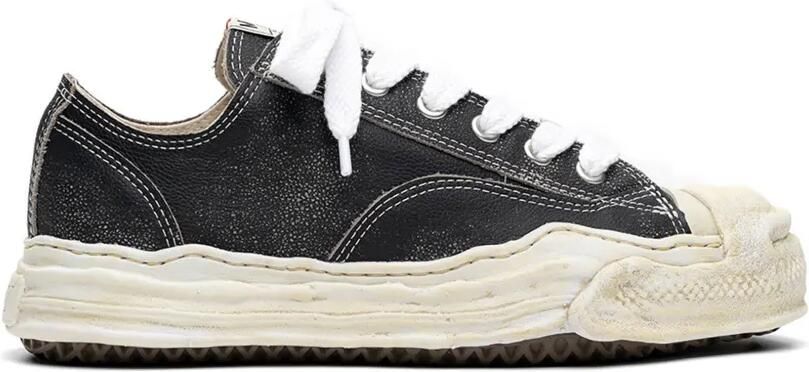 Maison MIHARA YASUHIRO Hank OG Sole Shrink leren sneakers Zwart