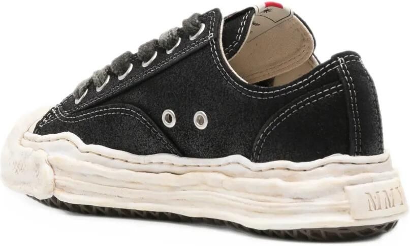 Maison MIHARA YASUHIRO "HANK" OG Sole Waxed low-top Sneakers Zwart