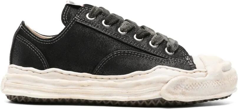Maison MIHARA YASUHIRO "HANK" OG Sole Waxed low-top Sneakers Zwart - Foto 4