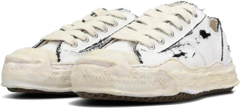 Maison MIHARA YASUHIRO Hank canvas sneakers met scheureffect Wit - Foto 4