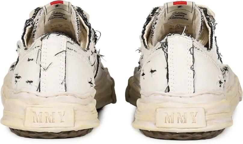 Maison MIHARA YASUHIRO Hank canvas sneakers met scheureffect Wit - Foto 3