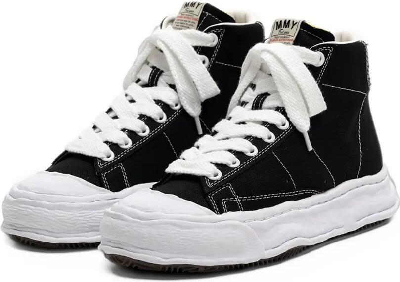 Maison MIHARA YASUHIRO "Jackson" OG sole canvas high-top sneakers Zwart - Foto 2