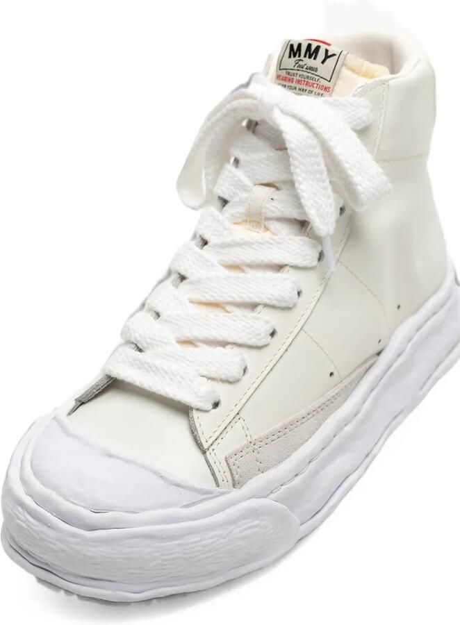 Maison MIHARA YASUHIRO Jackson OG Sole leather high-top sneakers Wit - Foto 2