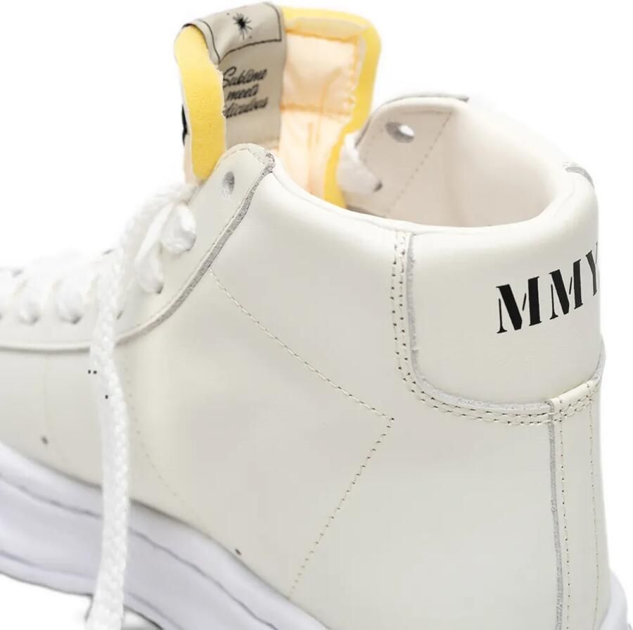 Maison MIHARA YASUHIRO Jackson OG Sole leather high-top sneakers Wit - Foto 3