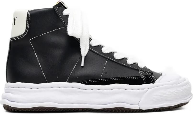 Maison MIHARA YASUHIRO Jackson OG Sole leather high-top sneakers Zwart
