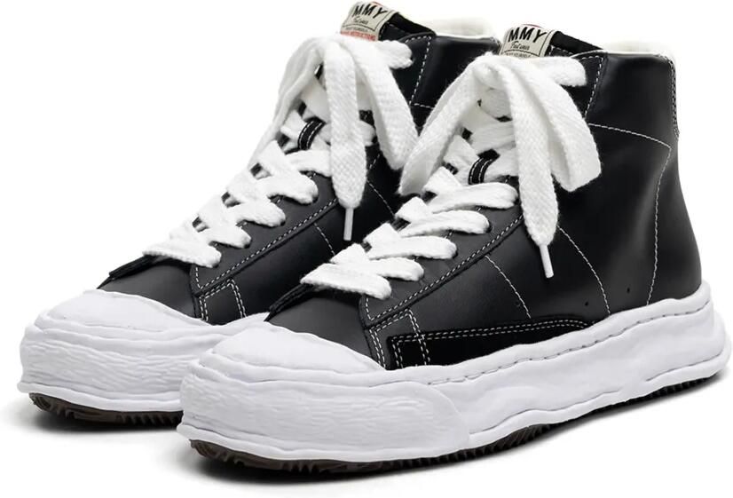 Maison MIHARA YASUHIRO Jackson OG Sole leather high-top sneakers Zwart - Foto 2