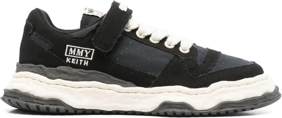 Maison MIHARA YASUHIRO Keith OG Sole canvas low-top sneakers Zwart