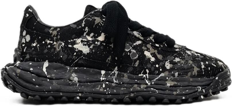 Maison MIHARA YASUHIRO "Larry"OG low-top sneakers met verfcanvas Zwart